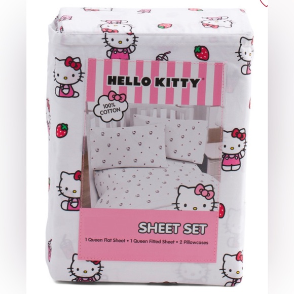 Hello Kitty | Bedding | Hello Kitty Hello Kitty Cotton Strawberry Milk ...